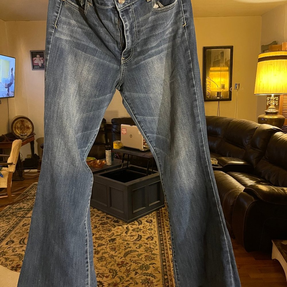 American Eagle High Rise Boho Artist 14 R